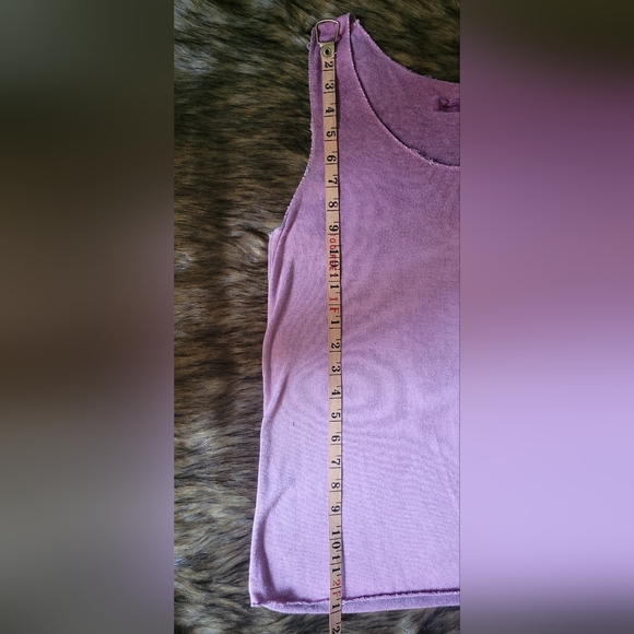 Dance in Paris by Carmon Cozy Viscose Tank In Dusty Rose With Metallic trim - Picture 6 of 10